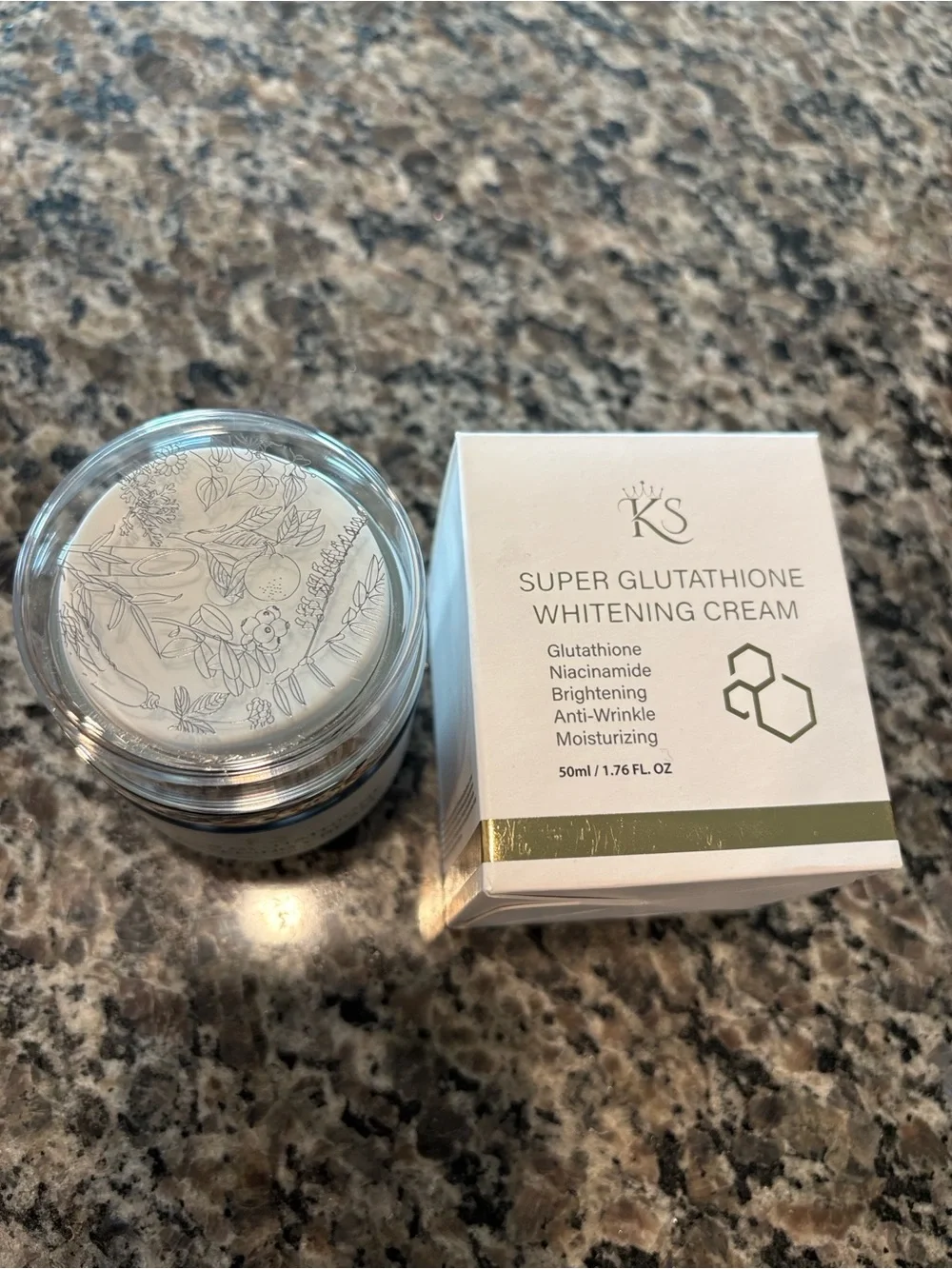 NWT KS Super Glutathione Whitening Cream 50ml brandnew in box